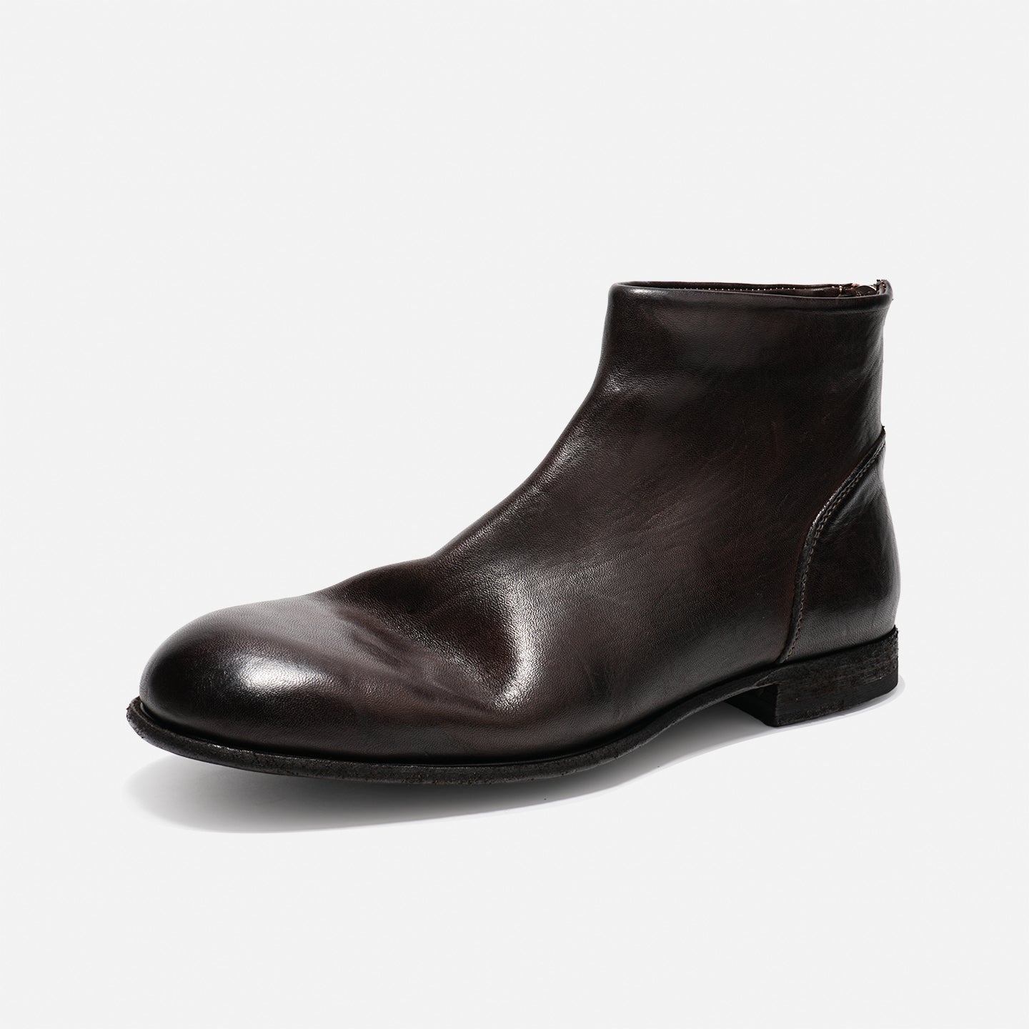 DREAMBOX Minimalist Vibram Leather Boots – Washed Horsehide Ankle Boots for Fall & Winter 5321-2M