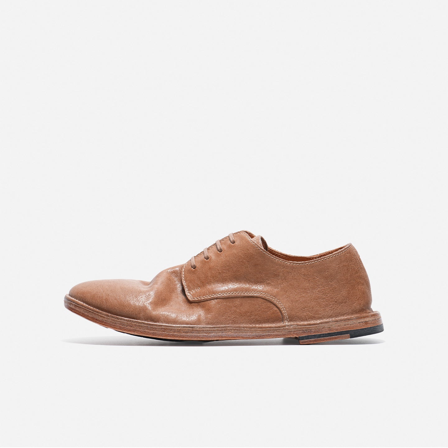 DREAMBOX Washed Horse Leather Minimalist Casual Shoes – Lightweight Breathable Low-Profile Derby Shoes for Fall WM184401