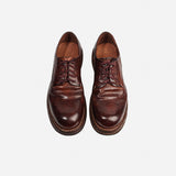 24618-1M HANDMADE DERBY LEATHER SHOES MADE OF WASHED HORSEHIDE