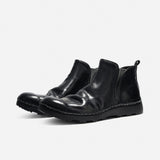 DreamBox Premium Shell Cordovan Chelsea Boots – Handmade British-Style Leather Ankle Boots21254-8
