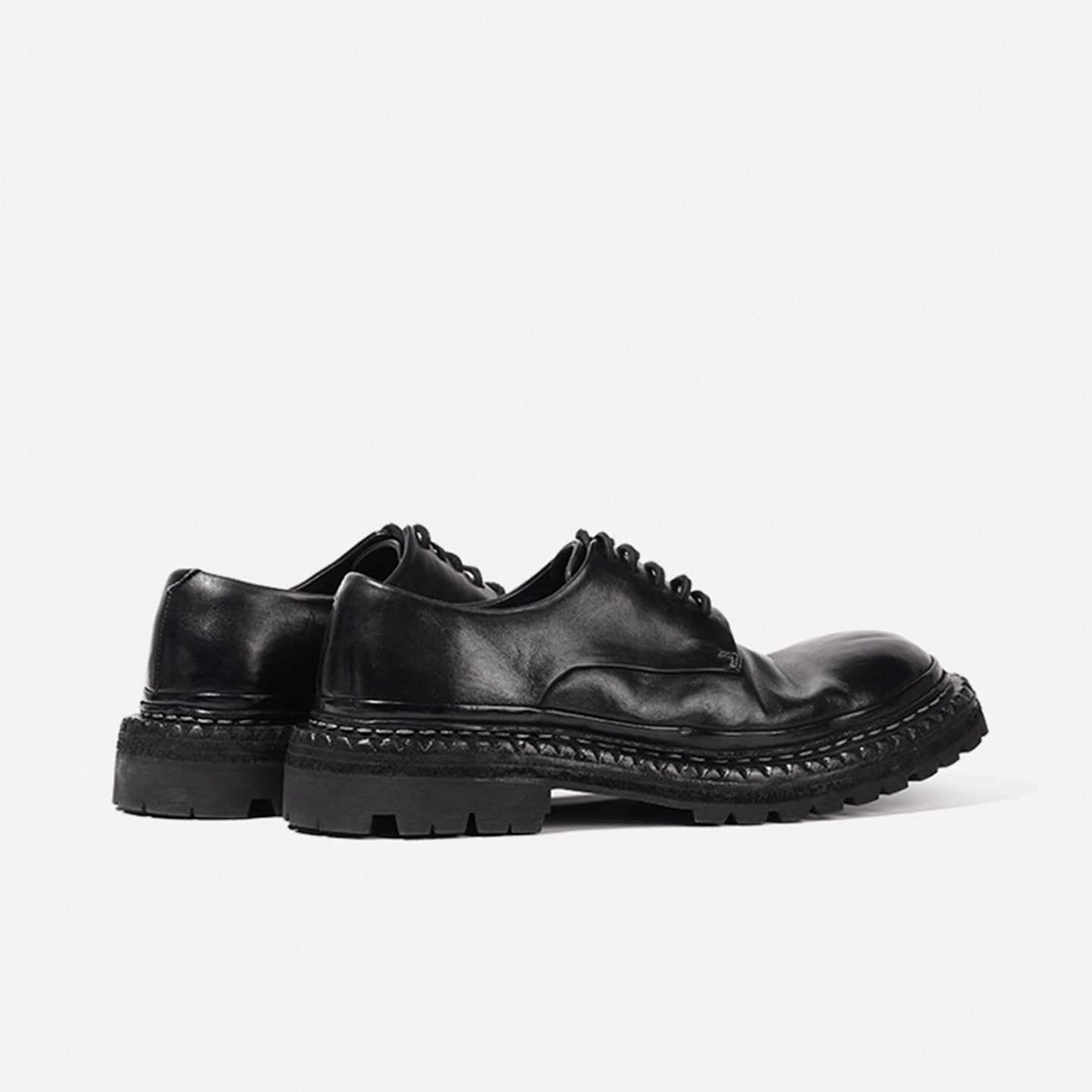 DREAMBOX Premium Horsehide Derby Shoes – Vibram Sole, Breathable Men’s Casual Leather Shoes8038-8
