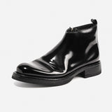 DREAMBOX 马臀皮切尔西靴 – Vibram 鞋底，手工制作男士踝靴，带侧拉链80172-10