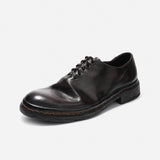 DREAMBOX Men’s Minimalist Vibram Horsehide Oxford Shoes – Handmade Leather Business & Casual Shoes 6914-1M