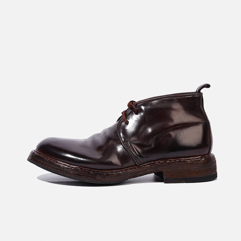 DreamBox Men’s Shell Cordovan Boots – Handmade Goodyear Welted British-Style Leather Boots8017-17
