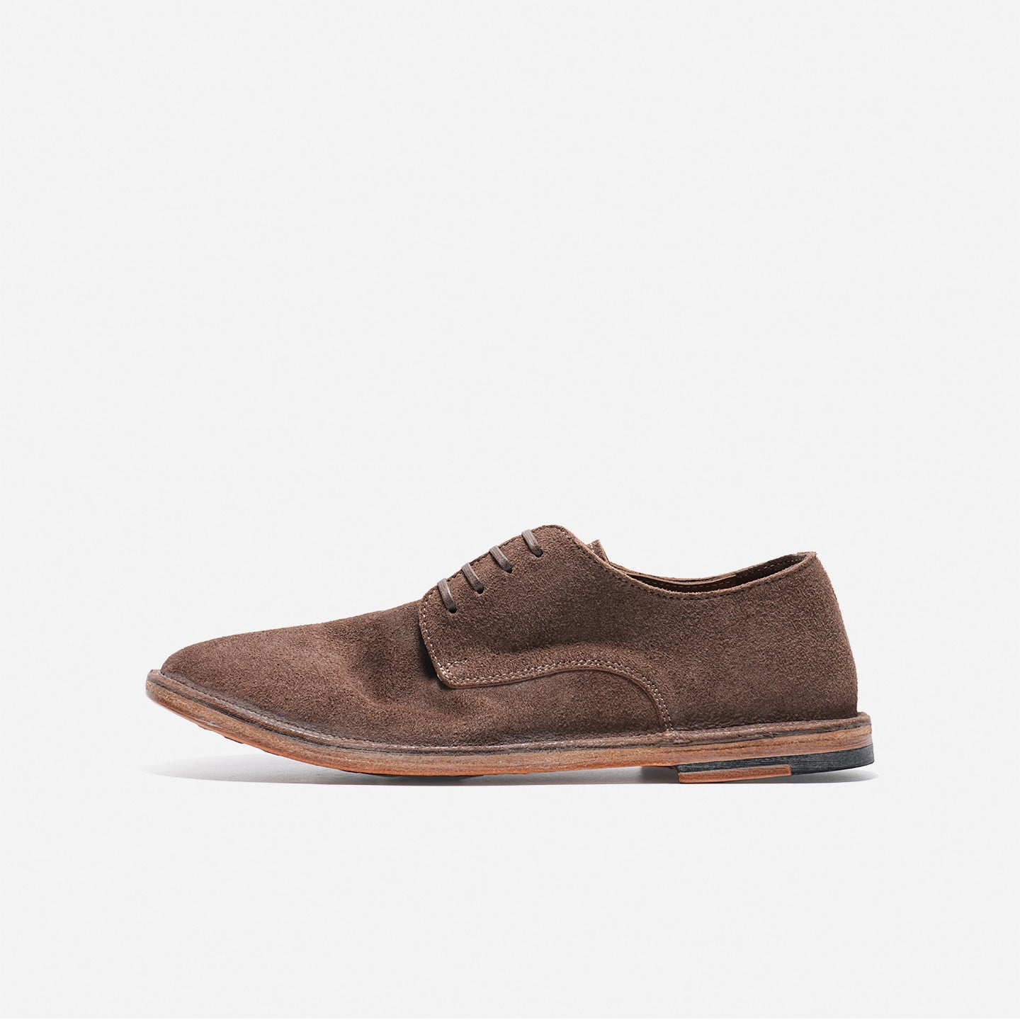 DREAMBOX Washed Horse Leather Minimalist Casual Shoes – Lightweight Breathable Low-Profile Derby Shoes for Fall WM184401