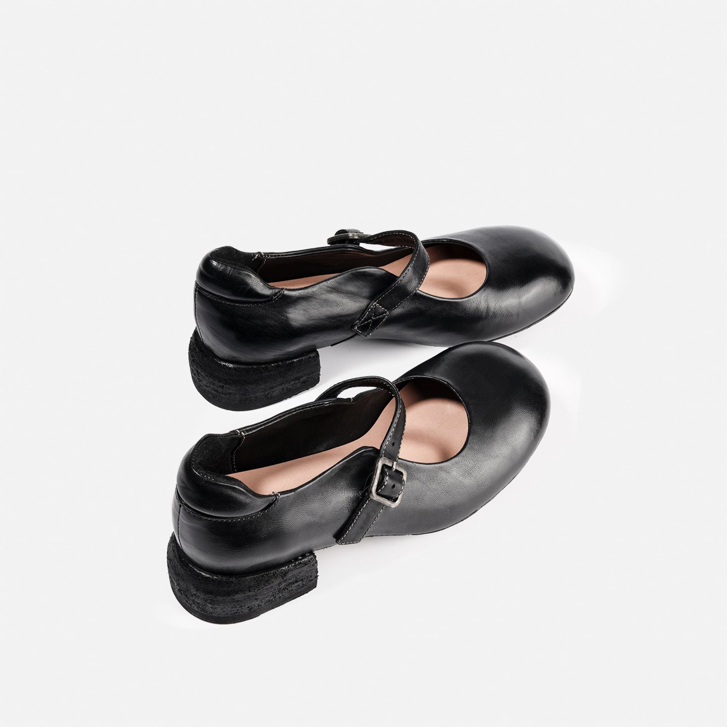 DREAMBOX “Sicilian Morning Song” French-Style Mary Jane Heels – Horse Leather Women’s Shoes WM2528-1