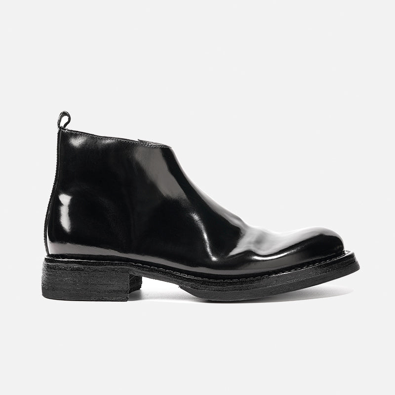 DREAMBOX 马臀皮切尔西靴 – Vibram 鞋底，手工制作男士踝靴，带侧拉链80172-10