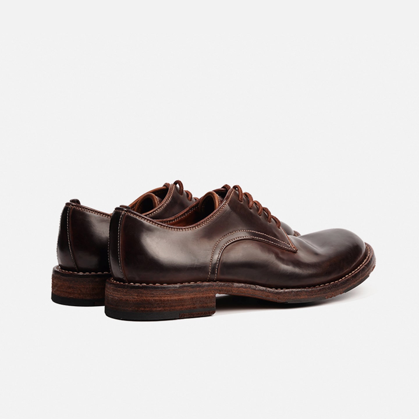 DREAMBOX Vibram 고급 코도반(말 엉덩이 가죽) 소재의 수제 제작 구디이어 웰트 비브람 솔 남성 비즈니스 데르비 캐주얼 가죽 구두 8001L-2G