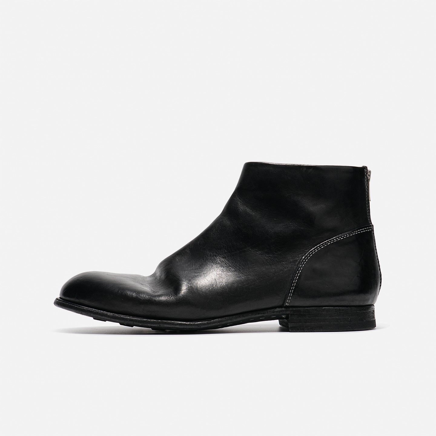 DREAMBOX Minimalist Vibram Leather Boots – Washed Horsehide Ankle Boots for Fall & Winter 5321-2M