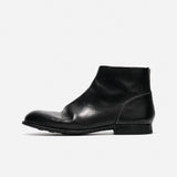 DREAMBOX Minimalist Vibram Leather Boots – Washed Horsehide Ankle Boots for Fall & Winter 5321-2M