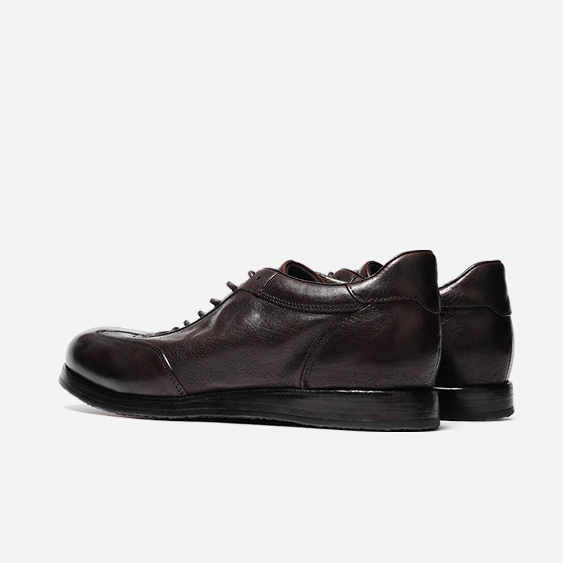 DREAMBOX Handmade Horsehide Trainer Shoes – Lightweight, Breathable British Vintage Casual Sneakers for Men173603