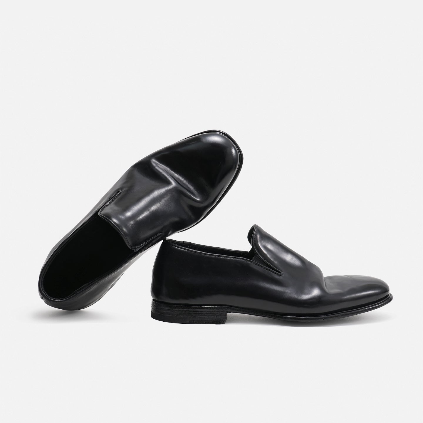 DREAMBOX Vibram 코도반(말 엉덩이 가죽) 소재의 통기성 슬립온 로퍼: 여름 신상 풀온 타입 캐주얼 가죽 구두 017-1