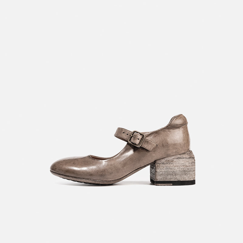DREAMBOX Women’s Washed Horse Leather Platform Heels – Versatile, Comfortable & Easy-to-Wear High Heel Shoes WM2523-1
