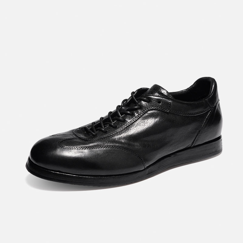 DREAMBOX Handmade Horsehide Trainer Shoes – Lightweight, Breathable British Vintage Casual Sneakers for Men173603