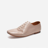 DREAMBOX Women’s Handmade Leather Oxford Shoes – Lightweight, Breathable & Minimalist Low-Profile Casual Shoes WM184802