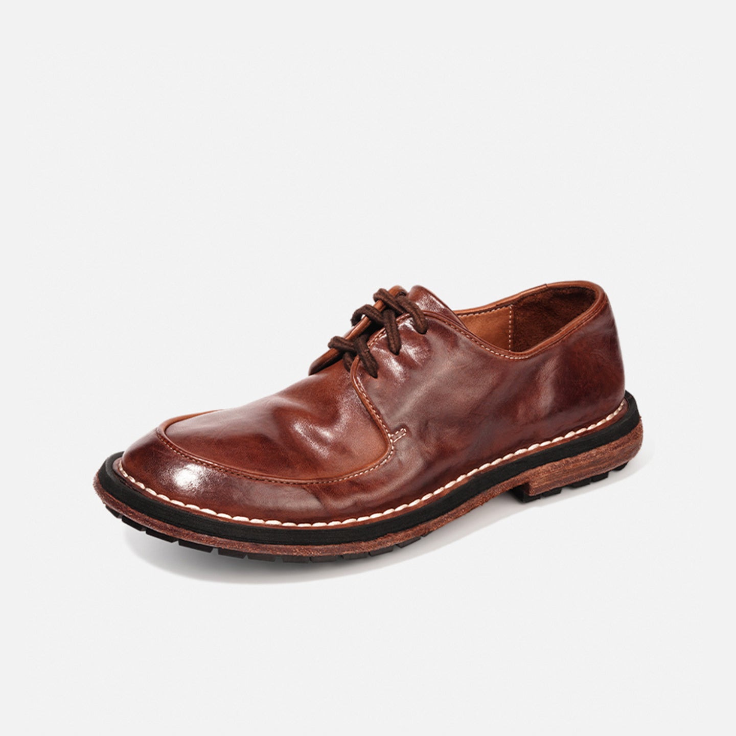 32901 BREATHABLE STONE WASHED COWHIDE CASUAL MEN'S SHOE