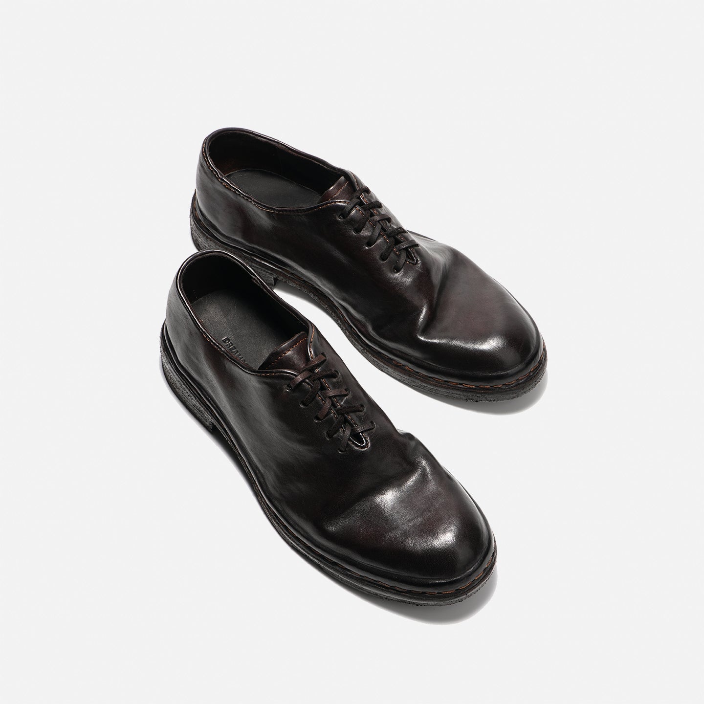 DREAMBOX Men’s Minimalist Vibram Horsehide Oxford Shoes – Handmade Leather Business & Casual Shoes 6914-1M