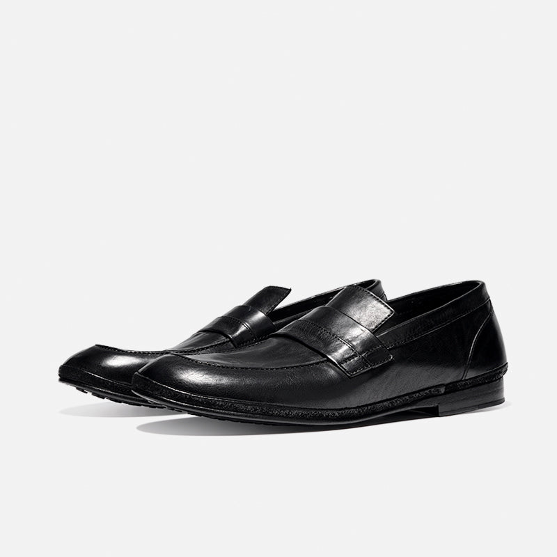 DreamBox Men’s Genuine Leather Loafers – Lightweight, Breathable Slip-On Shoes173101