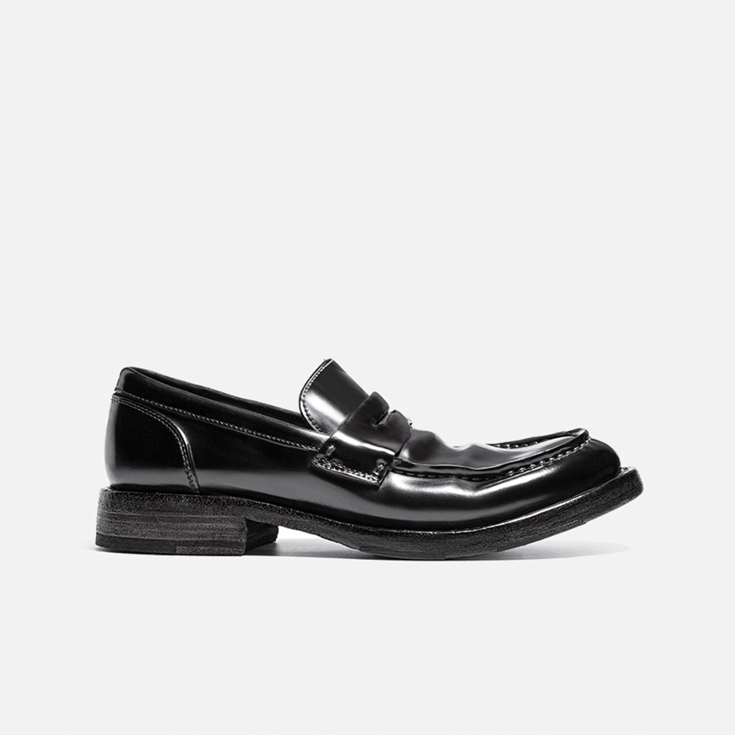 ZH008-7 Vibram HORSEHIDE LEATHER SHOES, BREATHABLE, HANDMADE LOAFERS