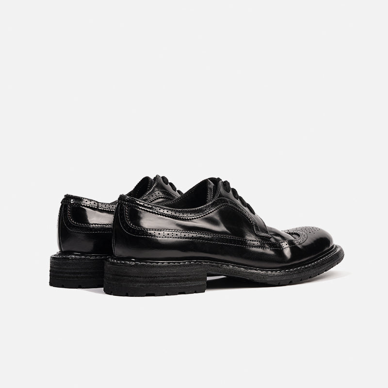 DreamBox Shell Cordovan Wingtip Brogue Dress Shoes | Handmade Goodyear Welted0504-6