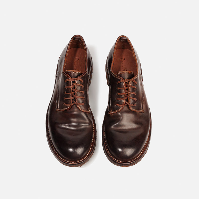 DREAMBOX Vibram 고급 코도반(말 엉덩이 가죽) 소재의 수제 제작 구디이어 웰트 비브람 솔 남성 비즈니스 데르비 캐주얼 가죽 구두 8001L-2G