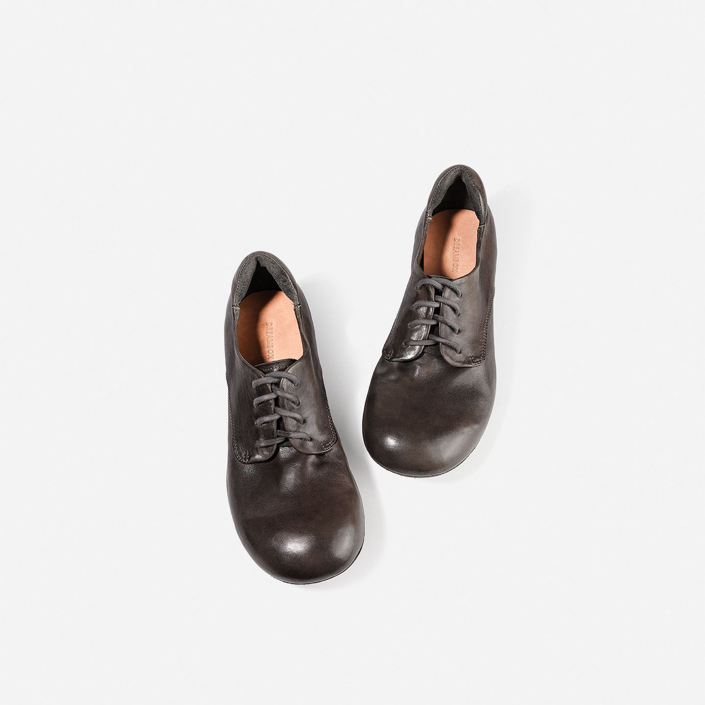 DREAMBOX Women’s Washed Horse Leather Derby Shoes – Premium British Vintage Leather Shoes WM2529-1