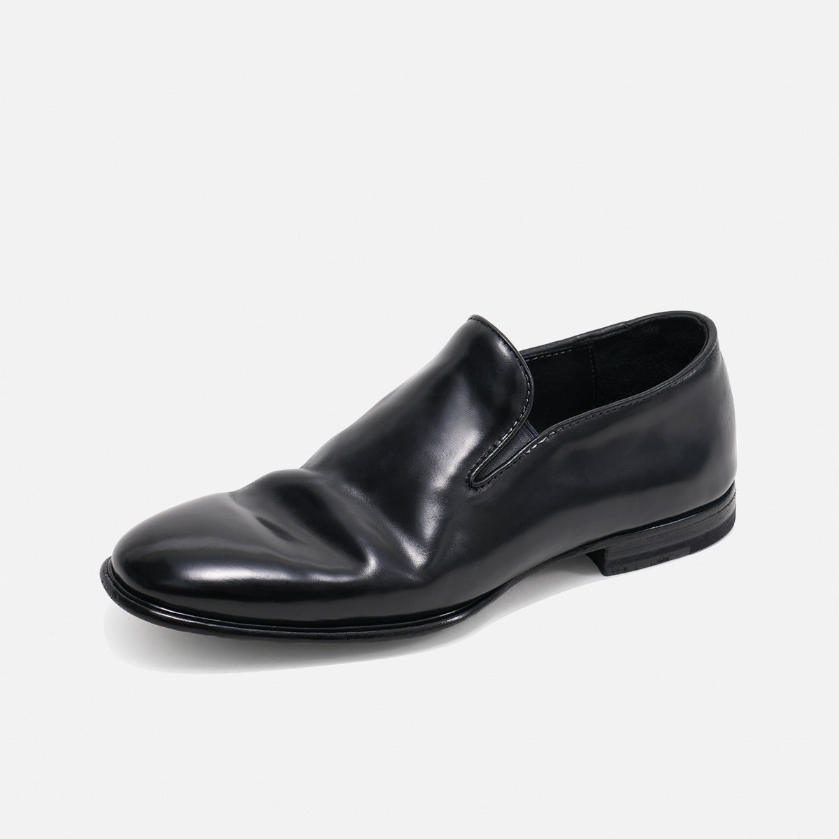 DREAMBOX Vibram 코도반(말 엉덩이 가죽) 소재의 통기성 슬립온 로퍼: 여름 신상 풀온 타입 캐주얼 가죽 구두 017-1