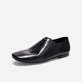 DREAMBOX Women’s Handmade Leather Oxford Shoes – Lightweight, Breathable & Minimalist Low-Profile Casual Shoes WM184802