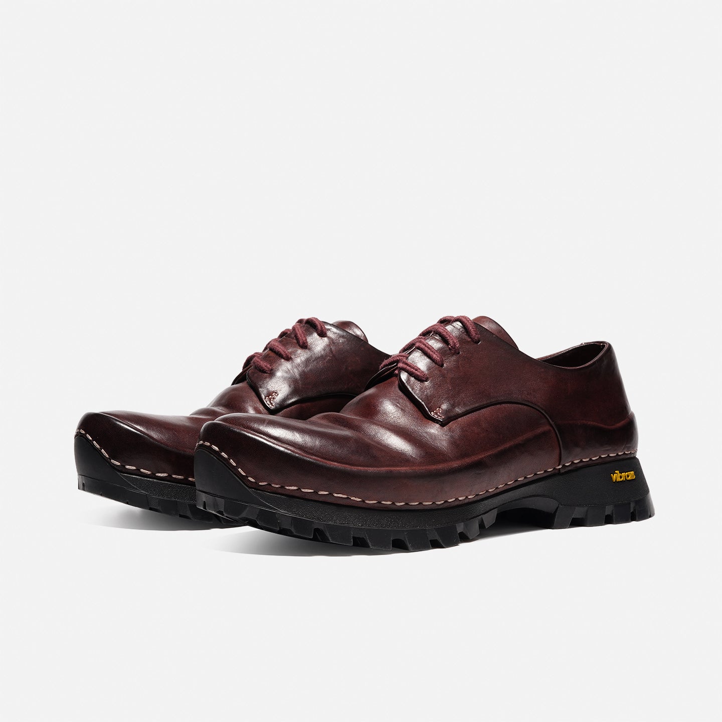 DreamBox Men’s Horsehide Retro Sneakers – Vibram Non-Slip Outdoor Casual Shoes80039