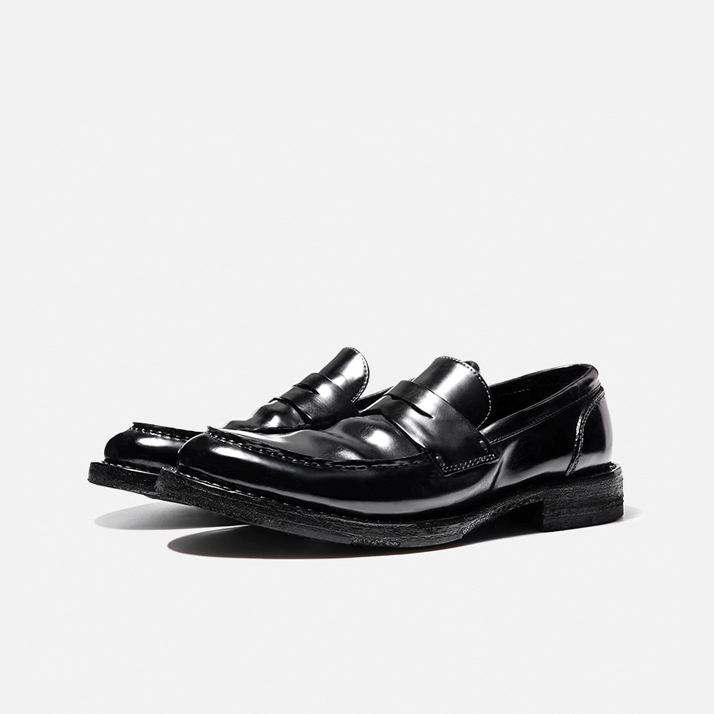 ZH008-7 Vibram HORSEHIDE LEATHER SHOES, BREATHABLE, HANDMADE LOAFERS