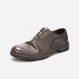 DREAMBOX Men’s Minimalist Vibram Horsehide Oxford Shoes – Handmade Leather Business & Casual Shoes 6914-1M