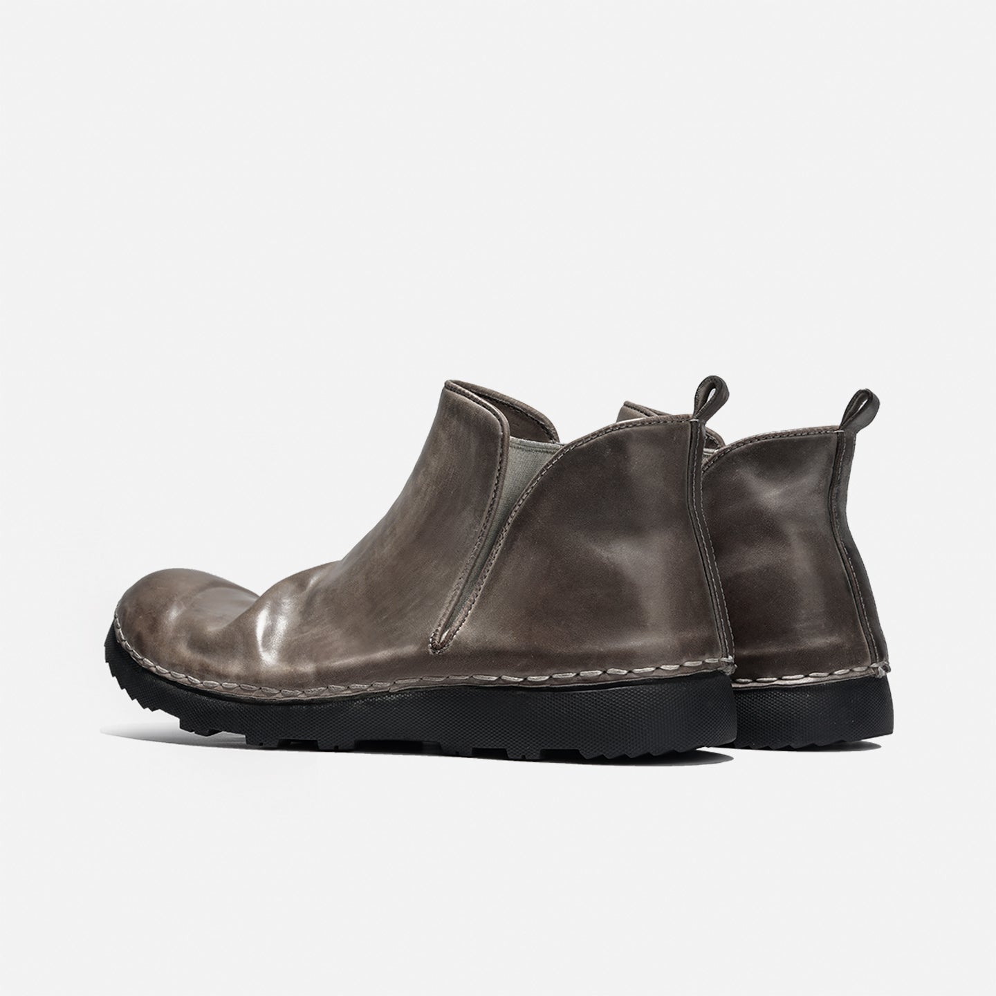 DreamBox Premium Shell Cordovan Chelsea Boots – Handmade British-Style Leather Ankle Boots21254-8