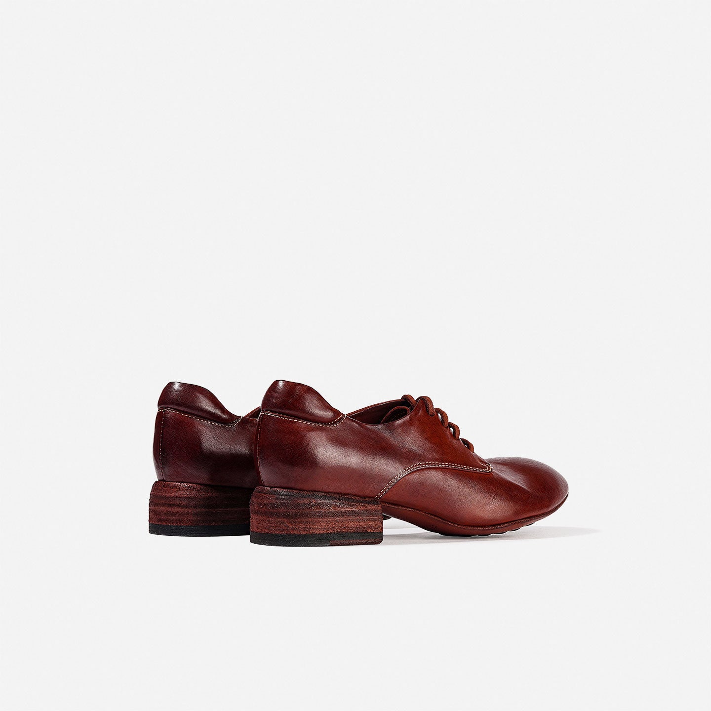 DREAMBOX Women’s Washed Horse Leather Derby Shoes – Premium British Vintage Leather Shoes WM2529-1