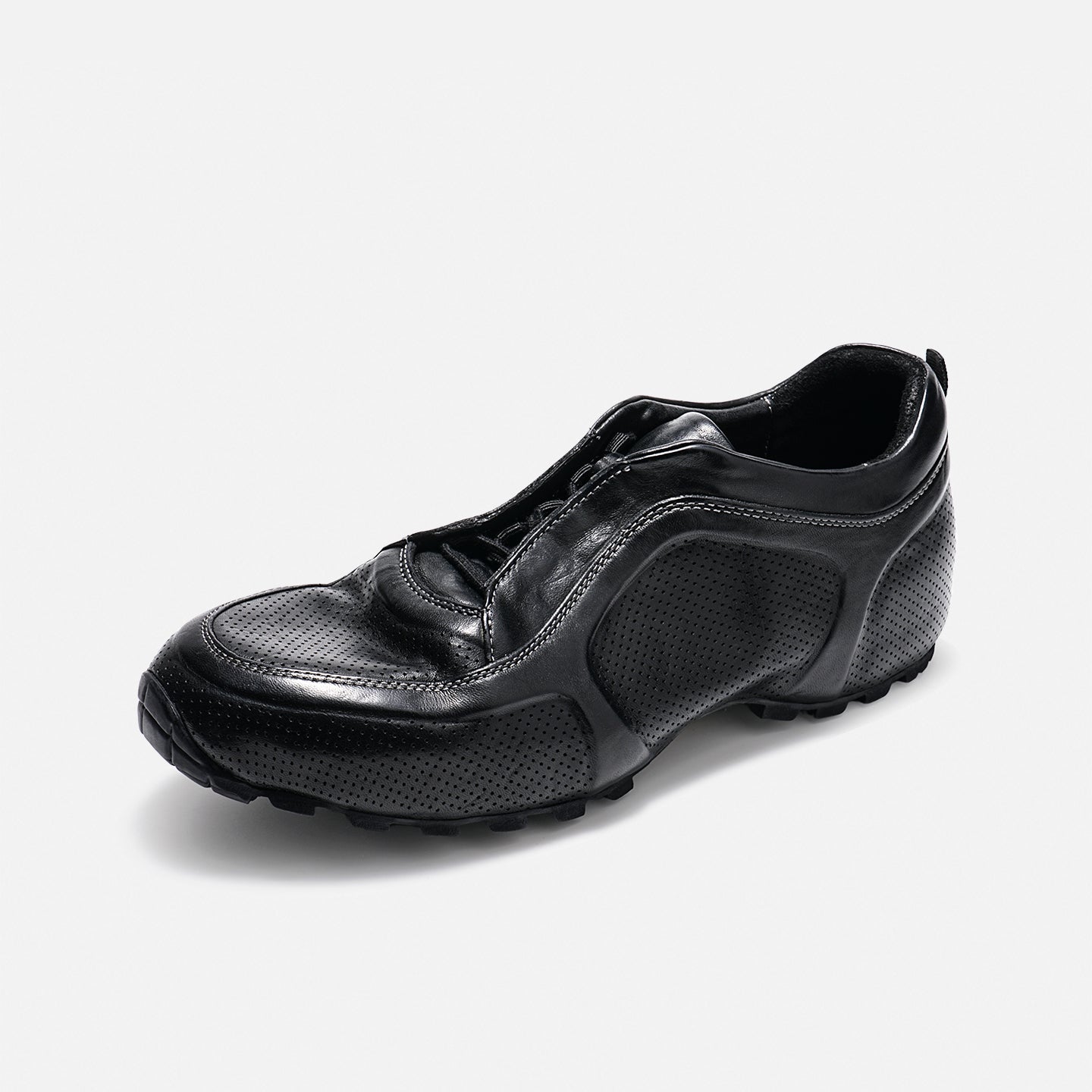 26415-2 DREAMBOX Vibram 행적 시리즈 펀칭 통기성 아웃도어 캐주얼 슈즈: 스톤워싱 말가죽 소재의 남성용 ‘아빠신발’ 스타일 청키 스니커즈