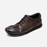 DreamBox Men’s Washed Horsehide Sneakers – Handmade, Breathable & Comfortable Casual Shoes1637-1