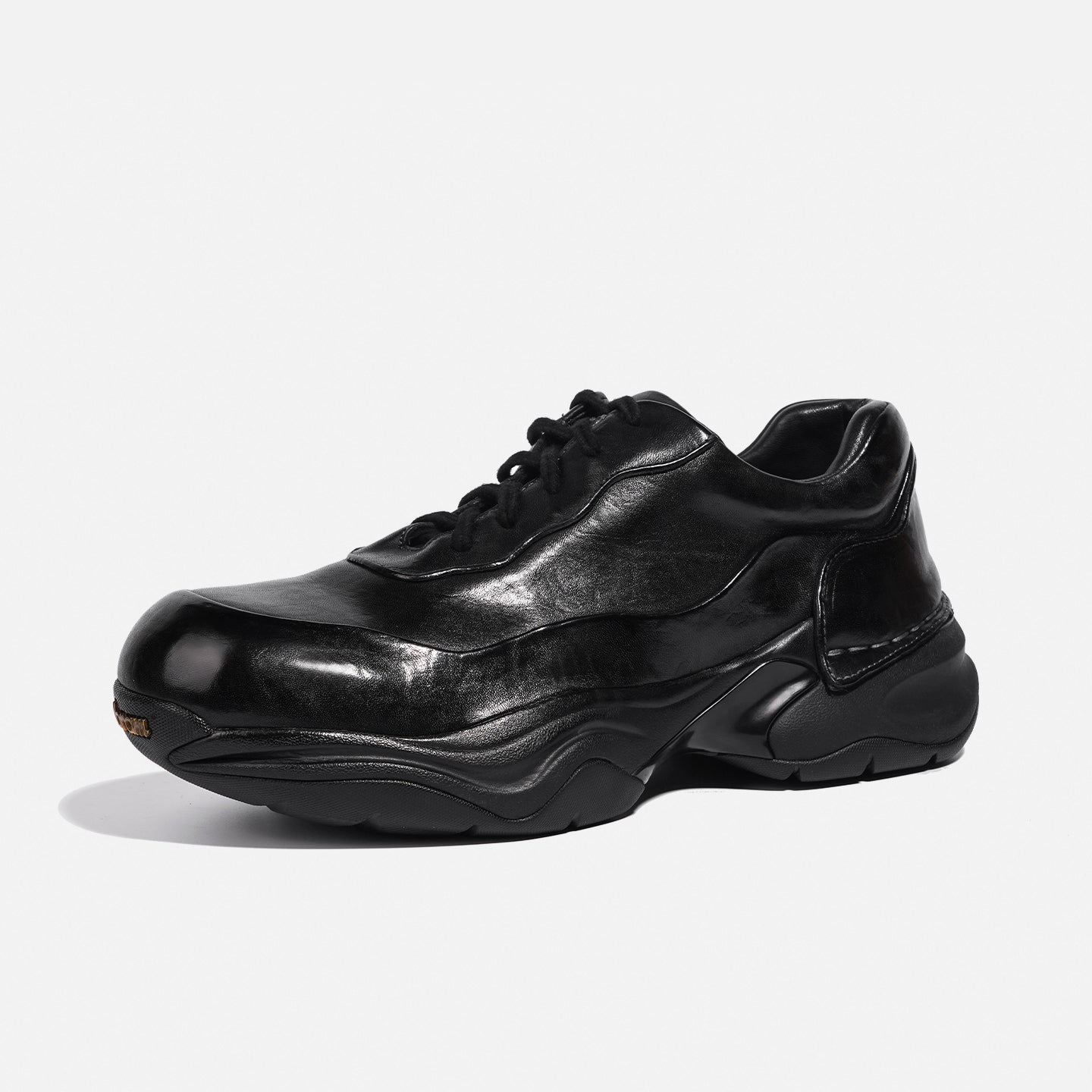 1878-1A HORSEHIDE CHUNKY SOLE DAD SNEAKERS