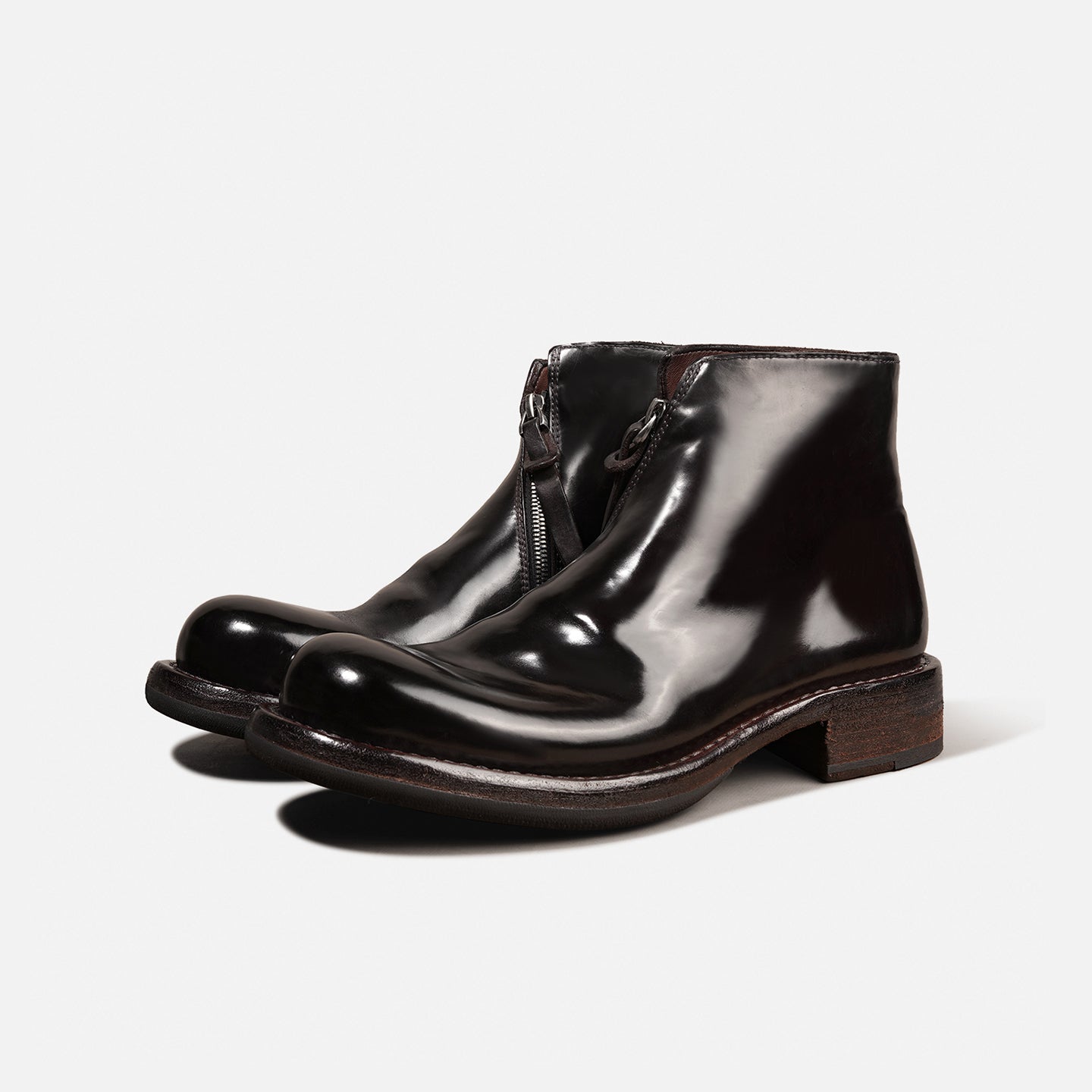 1079-20 Vibram HIGH-END HORSEHIDE MEN'S BOOTS GOODYEAR WELT CHELSEA BOOTS WITH SIDE ZIPPER