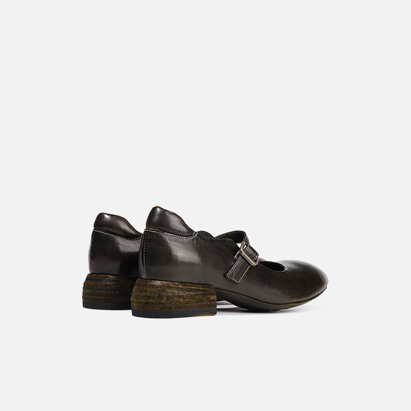 DREAMBOX “Sicilian Morning Song” French-Style Mary Jane Heels – Horse Leather Women’s Shoes WM2528-1